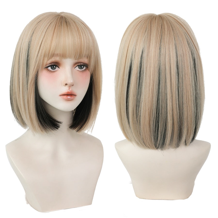 Simple Packed) Lisa Bob | Rose Cap Heat-resistant Wig – Mirrorpass®