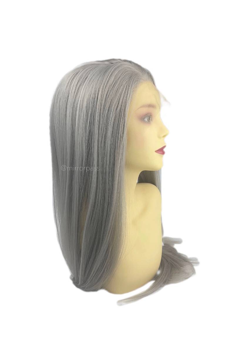 Cowboy ii Silver｜Pre-Plucked Heat-resistant Synthetic Swiss Lace Front Wig