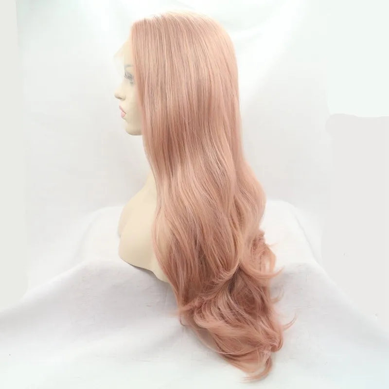 (Simple packed) Pinky Quartz｜Synthetic Swiss Lace Front Wig