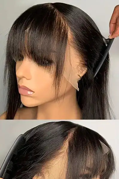 how to add bangs to a wig