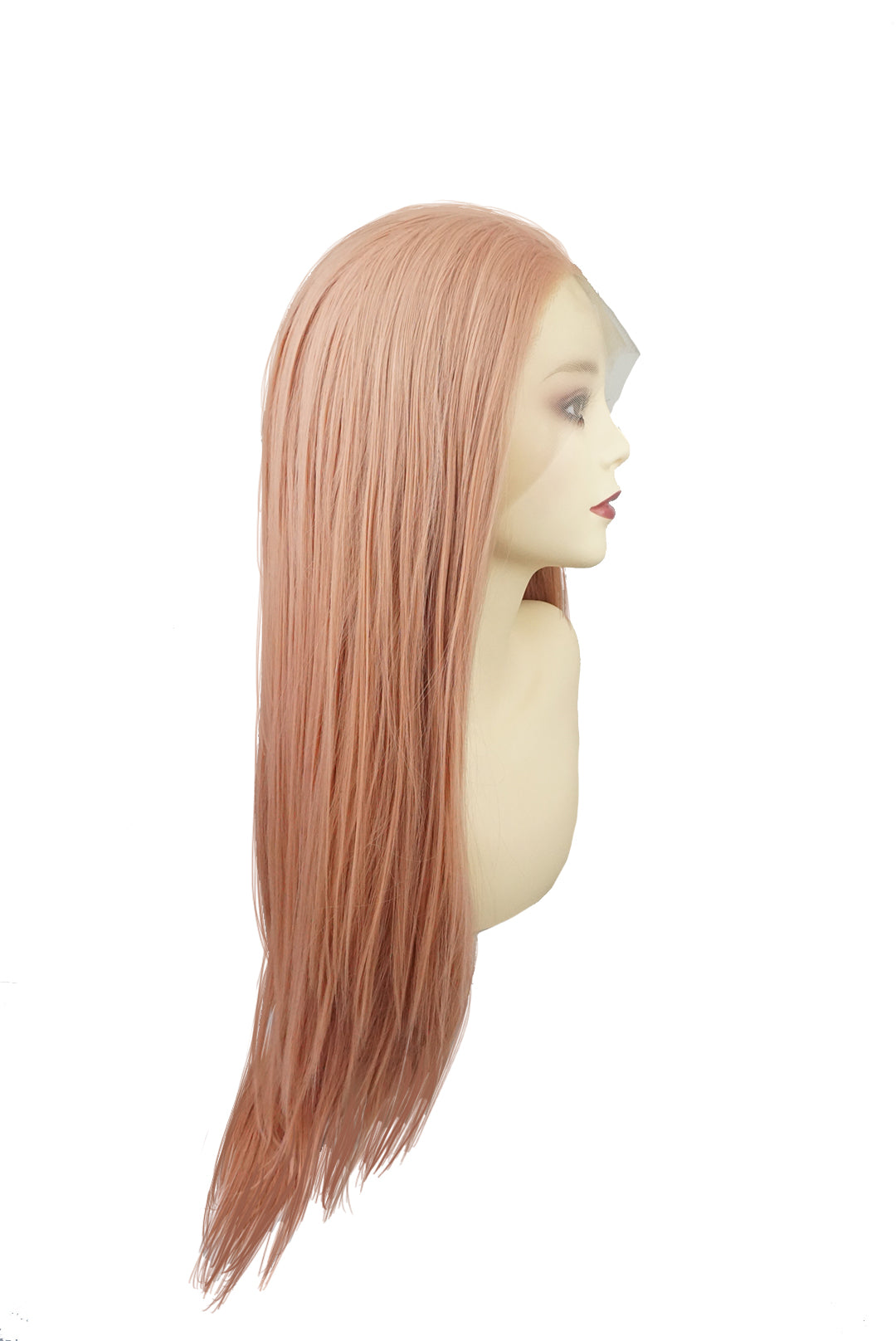 Salmon｜Synthetic Swiss Lace Front Wig mirrorpass.com