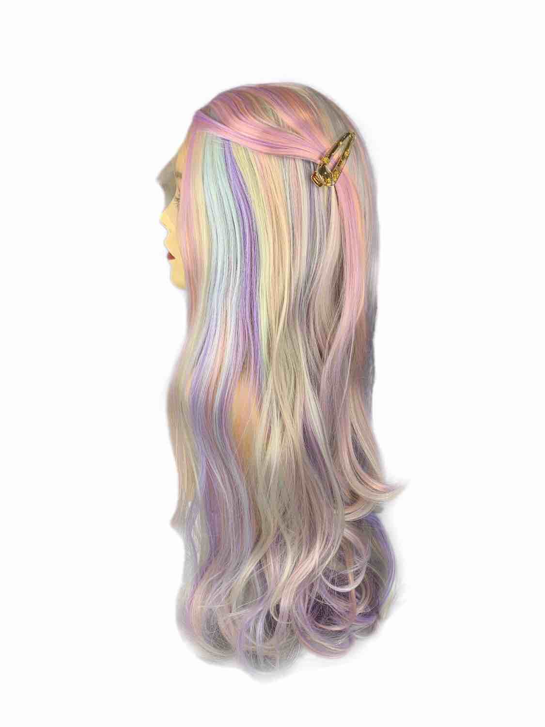 Pastel｜Synthetic Swiss Lace Front Wig Mirrorpass.com