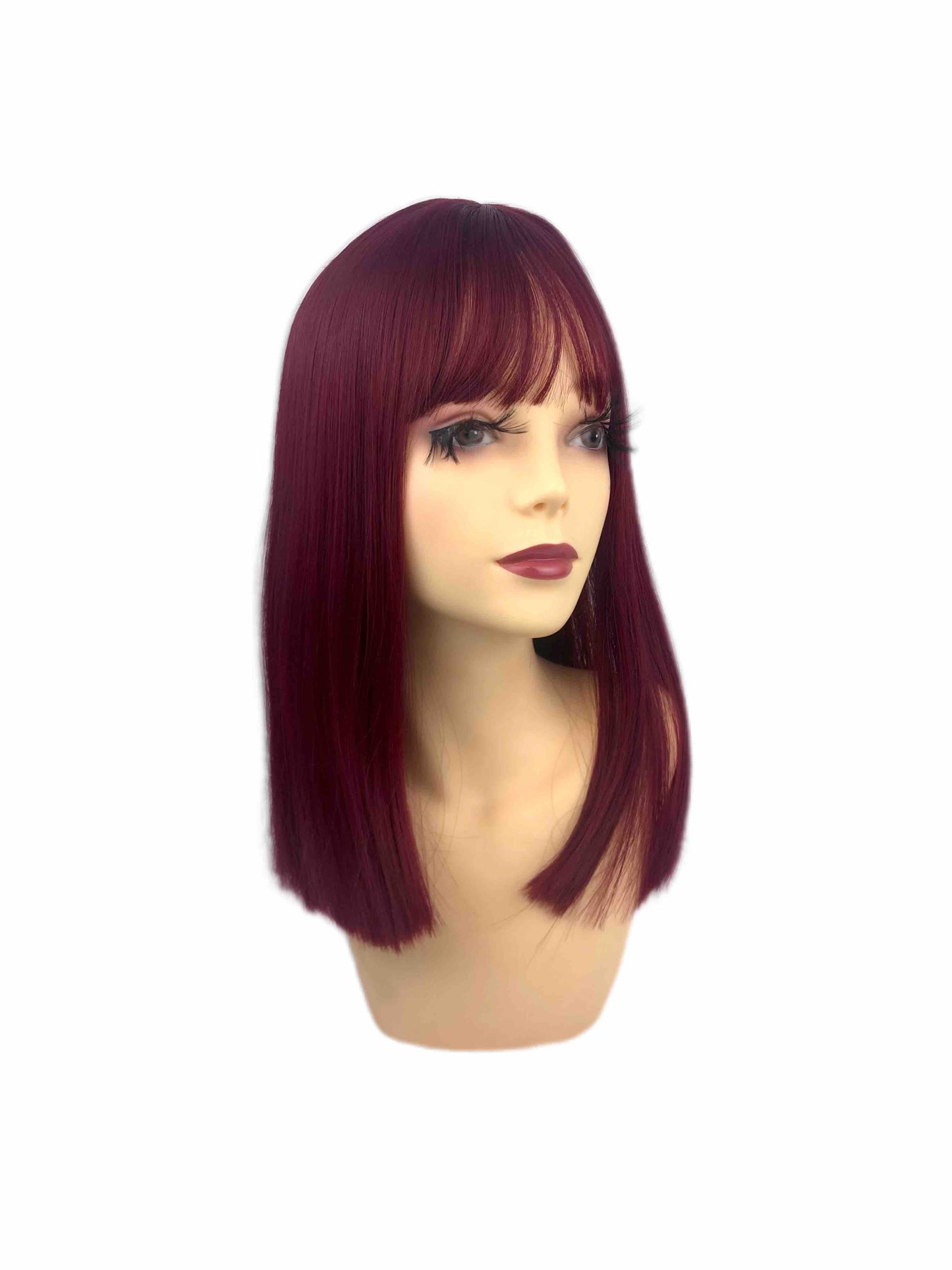 Lisa red  | rose cap heat resistant wig