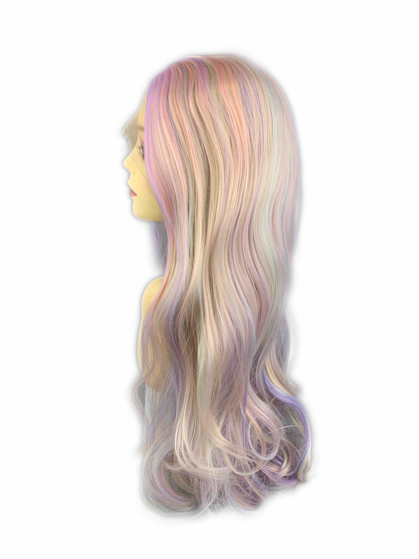 Pastel｜Synthetic Swiss Lace Front Wig Mirrorpass.com